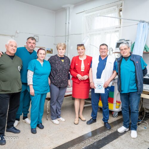 КМЕТЪТ НА ОБЩИНА НОВА ЗАГОРА ГАЛЯ ЗАХАРИЕВА ЛИЧНО ПОСЕТИ И ПОЗДРАВИ ХОРАТА, ПОСВЕТИЛИ СЕ НА НАЙ-ХУМАННАТА МИСИЯ – ГРИЖАТА ЗА ЧОВЕШКИЯ ЖИВОТ И ЗДРАВЕ